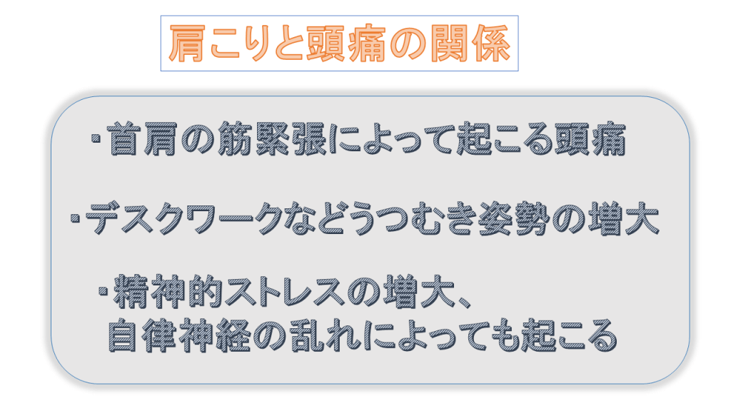 肩こりと頭痛の関係