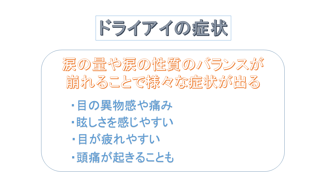 ドライアイの症状