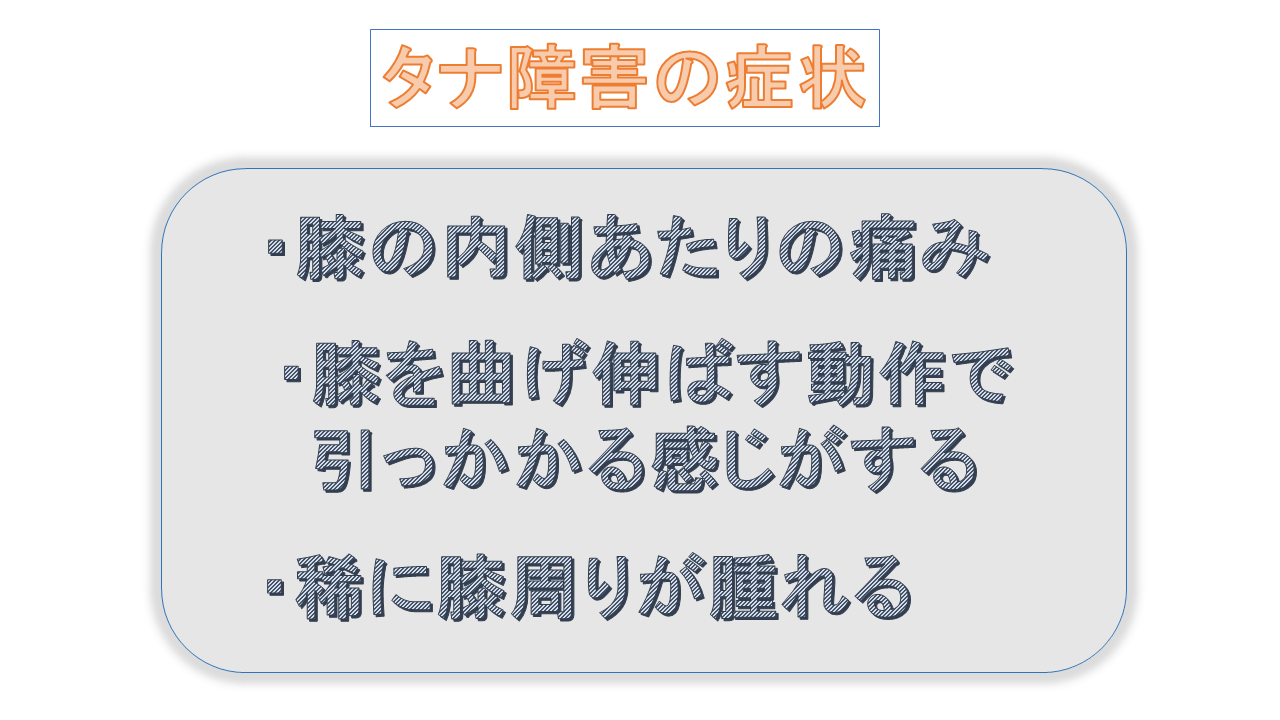 タナ障害の症状